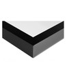 60x60 LED-panel, 60W - Høyde:38mm, 80lm/W, innebygd i sort ramme