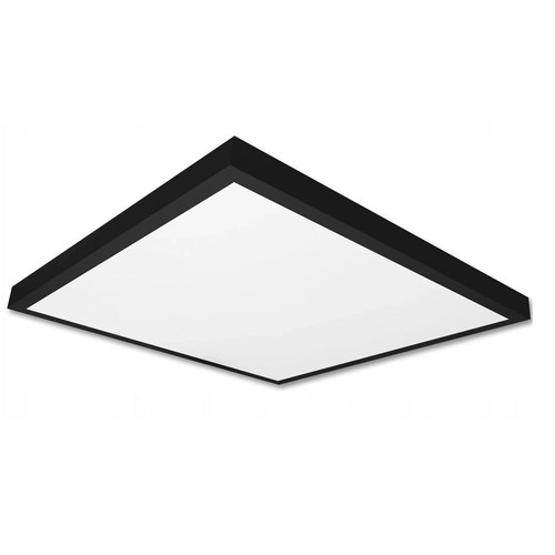 60x60 LED panel, 60W - Højde:38mm, 80lm/W, indbygget i sort ramme