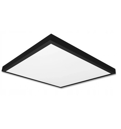 60x60 LED-panel, 60W - Høyde:38mm, 80lm/W, innebygd i sort ramme