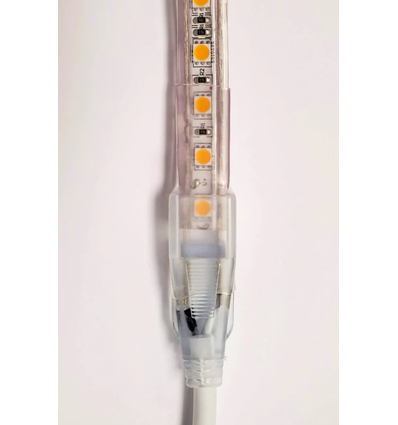 Assemblage et étanchéité de bande/neonflex 230V - Avec silicone et gaine thermorétractable (connecteur et embout)