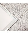 Outlet: Infälld ram II för 120x60 LED panel - Ny modell, perfekt för Troldtekt och gips, vit kant