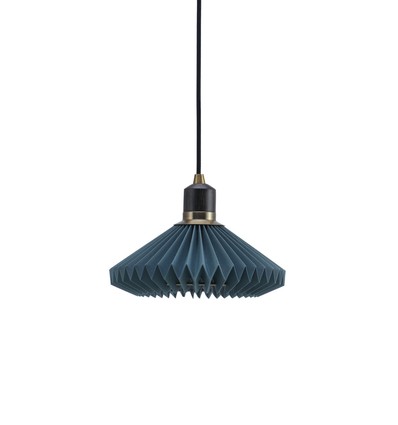 Halo Design - Suspension Paris Ø24 cm Bleu - Câble noir