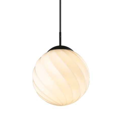 Halo Design - TWIST Pendel Ø25cm E27 Ball Opal - svart