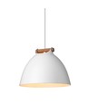 Outlet: Halo Design - ÅRHUS pendel Ø24cm E27,  Hvid / Træ