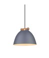 Halo Design - Suspension ÅRHUS Ø18cm G9, Gris / Bois