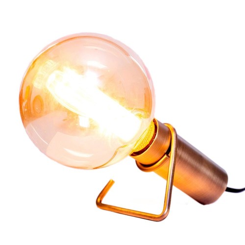 Outlet: Halo Design - HOOK bords-/vägglampa E27, antik messa