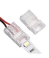 Connecteur fin avec câble pour bande LED - 10mm, monochrome, IP20, 5V-24V