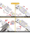 Slanke connector voor LED-strip - 10mm, enkelkleurig, IP20, 5V-24V