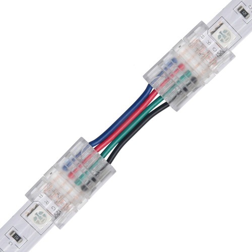 Raccord mince avec câble pour bande LED - 10mm, RGB, IP20, 5V-24V