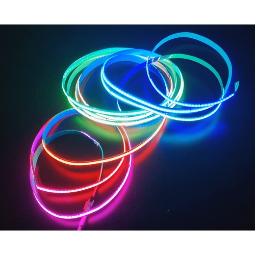 5m 16W/m RGBIC COB-LED strip - 24V DC, IP20, 630 LED's per meter, COB LED