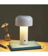 LEDlife Mushroom tafellamp - Zilver, oplaadbaar, touch dimbaar, IP20