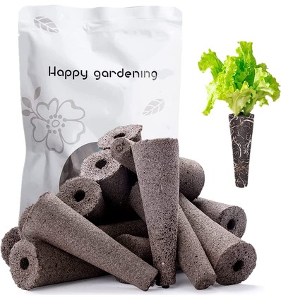 Éponges de tourbe pour culture hydroponique - 12 pcs, compatibles avec nos potagers hydroponiques