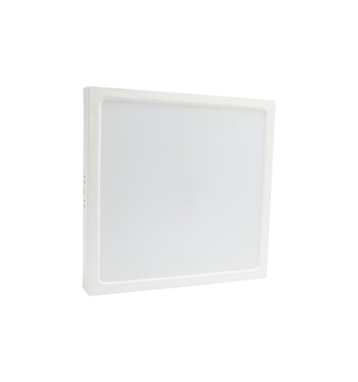 24W LED plafondlamp - 29 x 29cm, hoogte: 3,8cm, witte rand