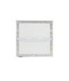 Plafonnier LED 24W - 29 x 29cm, hauteur : 3,8cm, bord blanc