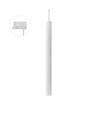 Suspension GU11 CHLOE Slim pour rail triphasé - 250V, Blanc, Sans source lumineuse, IP20, 40x500+1m de câble