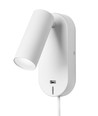 Applique murale EGO LED avec USB et gradation tactile, 4,5W, Nielsen Light - blanc