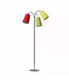 Lampadaire E14 Salsa de Nielsen Light en rouge, jaune et vert
