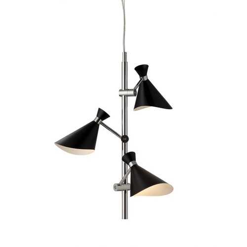 Plafonnier CORNER, G9, Nielsen Light - Chrome/noir