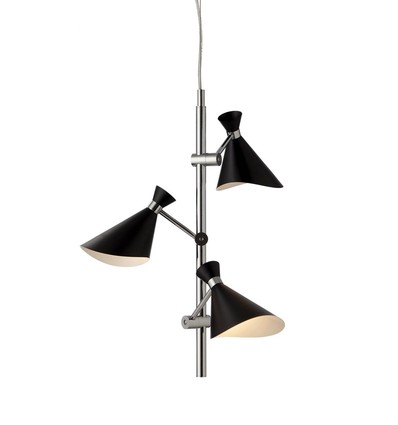 Plafonnier CORNER, G9, Nielsen Light - Chrome/noir