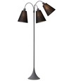 Lampadaire TRAFIK E27, Nielsen Light - Gris - Noir