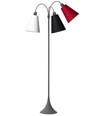 Lampadaire E27 TRAFIK, Nielsen Light - Gris - Blanc, noir, rouge