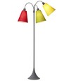 Lampadaire E27 TRAFIK, Nielsen Light - Gris - Citron vert, jaune, rouge