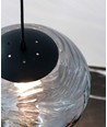 Halo Design - Suspension artisanale Ø38, verre fumé