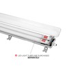 60cm Limea T8 LED-armatuur, doorgekoppeld - Voor 2x 60cm LED-buizen, IP65 waterdicht