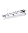 Réglette 150cm + 2x tubes LED T8 - IP65, câblage traversant