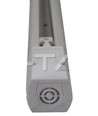 Rail V-Tac 1,5 m pour spots sur rail - Blanc, 3 phases, complet avec connexion et embout