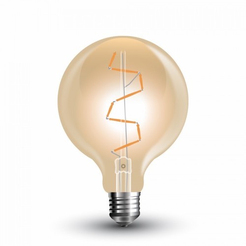 E27 4W LED globepære - Ø9,5 cm, Kultråd, ekstra varm hvid, 2200K