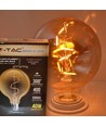 E27 4W LED globe lamp - Ø9,5 cm, Kooldraad, extra warm wit, 2200K