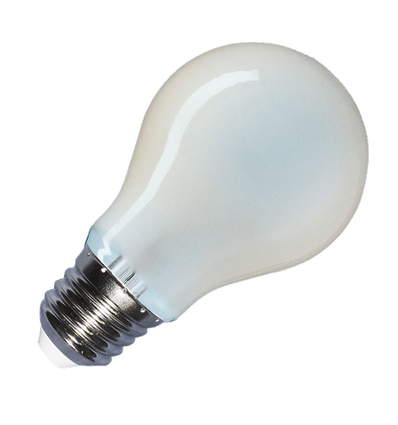 E27 8W LED pære - Kultråd, matteret, A67