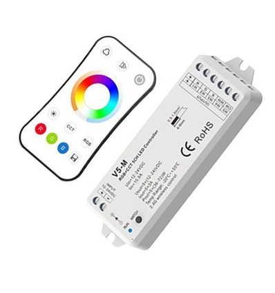 Contrôleur LEDlife rWave RGB+CCT avec télécommande - 12V (180W), 24V (360W)