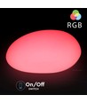 V-Tac RGB LED steen - Oplaadbaar, met afstandsbediening, 33x25x17 cm