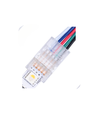 Connecteur de bande LED pour fils dénudés - 10mm, RGBW, IP20, 5V-24V