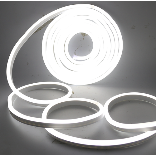 8x16 Koud wit Neon Flex LED 8W per meter - 24V DC, IP67