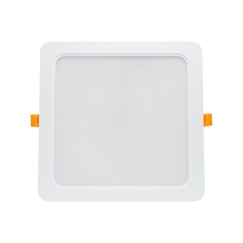 Dalle LED encastrable 24W 22 x 22 cm - IP54 extérieur, découpe : 19,5 x 19,5 cm, dimensions : 22 x 22 cm
