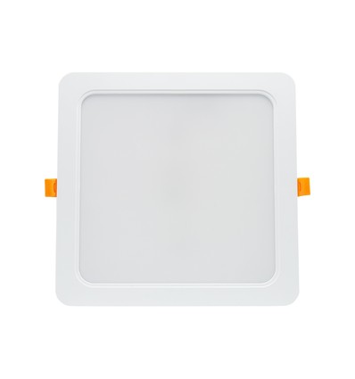 Dalle LED encastrable 24W 22 x 22 cm - IP54 extérieur, découpe : 19,5 x 19,5 cm, dimensions : 22 x 22 cm