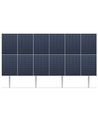Support solaire au sol incliné à 25° - Conçu pour 12 panneaux répartis en 2 rangées