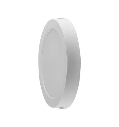 12W LED loftslampe - Ø17cm, Højde: 3cm, hvid kant