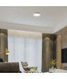 12W LED loftslampe - Ø17cm, Højde: 3cm, hvid kant