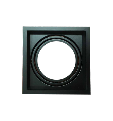 Spot encastrable G53 AR111 - Noir, 17,5 x 17,5 cm