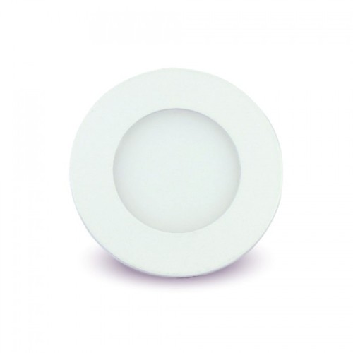 Panneau LED encastrable 3W Ø8,4cm - Découpe : Ø7,3 cm, Dimensions : Ø8,4 cm
