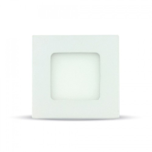 3W 8,4x8,4cm LED indbygningspanel - Hul: 7,3 x 7,3 cm, Mål: 8,4 x 8,4 cm