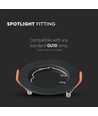 MR16/GU10 Downlight-sett - Uten lyskilde, sort, Hull: Ø6,3 cm, Mål: Ø8 cm