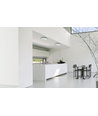 Plafonnier LED 32W - Ø38cm, hauteur : 5,2cm, bord blanc, avec anneau noir inclus
