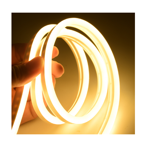 5m 8W/m 8x16 Neon Flex LED - 12V DC, IP67, Warm wit