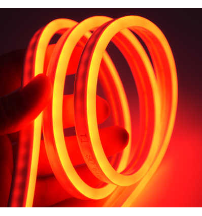 5m 8W per meter Orange 8x16 Neon Flex LED - 12V DC, IP67