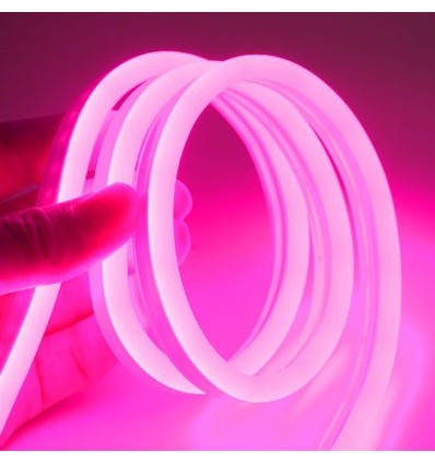 5m 8W par mètre Rose 8x16 Neon Flex LED - 12V DC, IP67